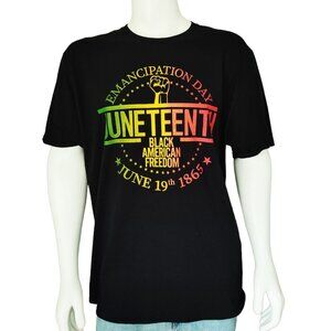 Juneteenth Graphic T-Shirt Mens Size 2XL Black American Freedom June 19 1865